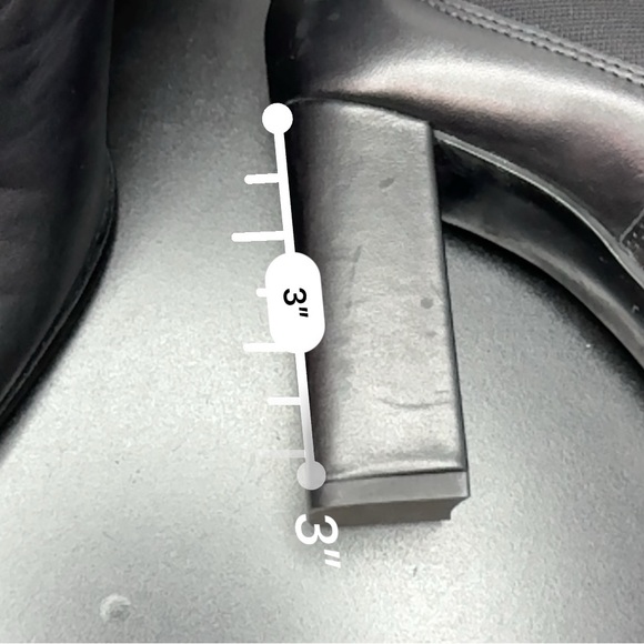 Zara Black Leather Heeled Booties - Picture 7 of 7